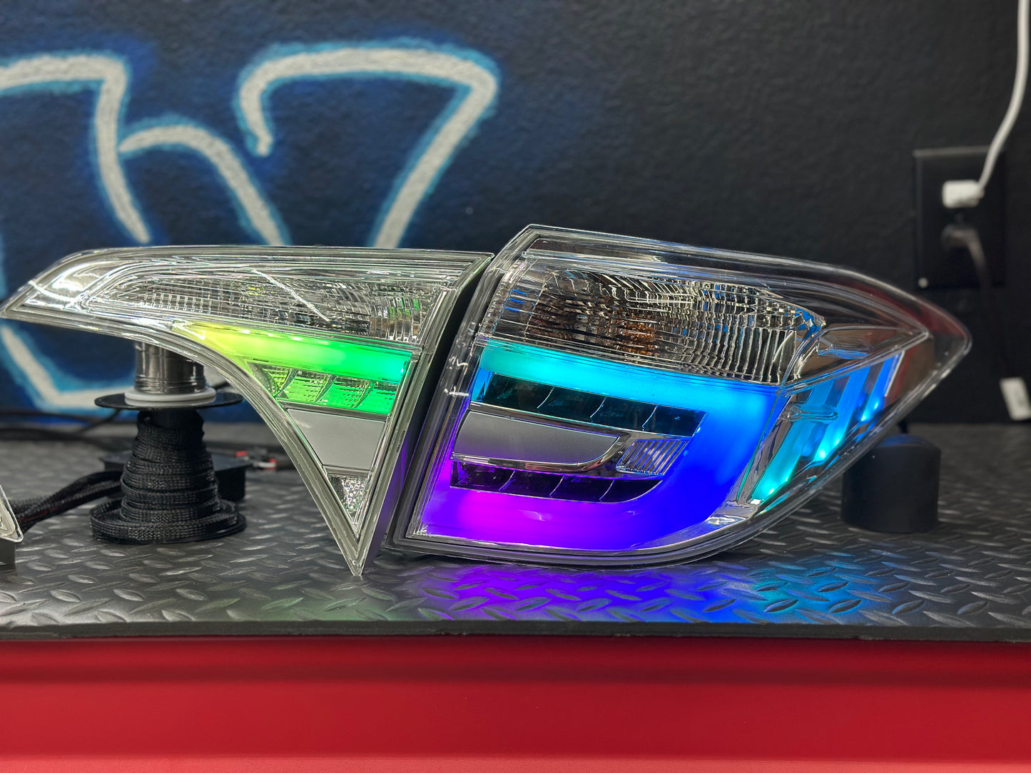 2014-2016 Toyota Corolla Clear RGB Tail Lights
