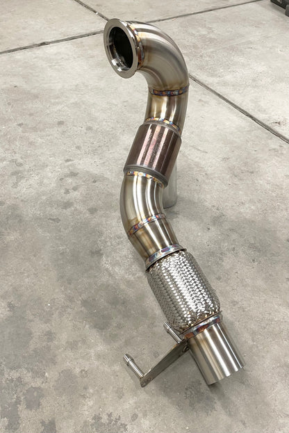 CCdesign 3.5" Downpipe MK7/7.5 VW Golf R & 8V/8S Audi A3/S3 AWD