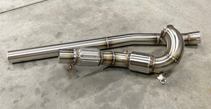 CCdesign 3.5" GESi Catted Downpipe MK7/7.5 VW Golf R & 8V/8S Audi A3/S3 AWD