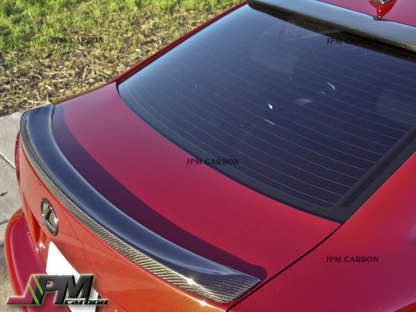 [JPMCarbon] F Style Carbon Fiber Trunk Spoiler Fits For 2006-2013 Lexus IS250 IS350 ISF Sedan Only