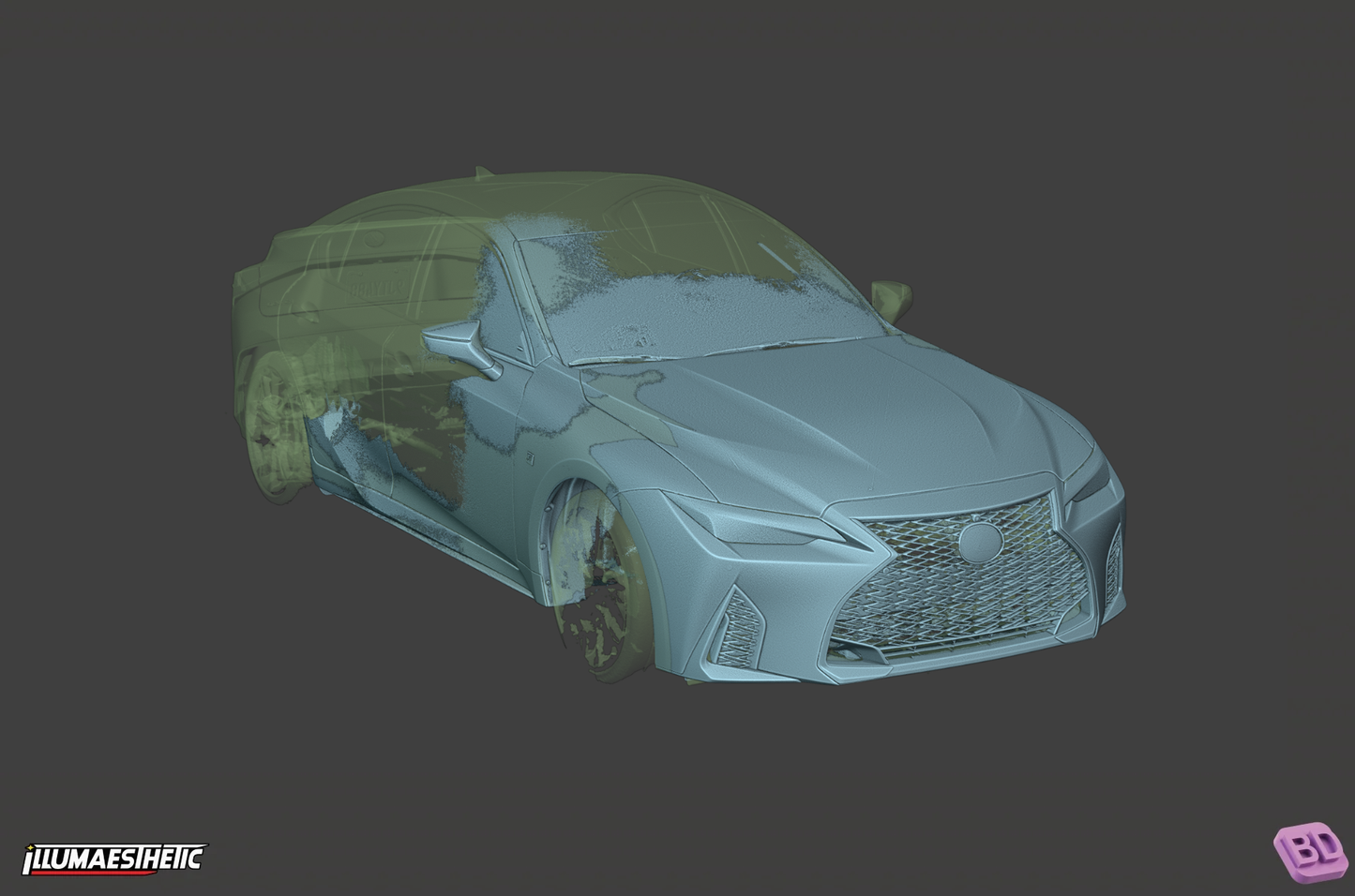 Lexus IS (XE30) 3D Scan (Facelift, 2020+)