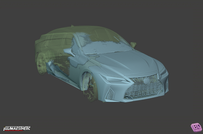 Lexus IS (XE30) 3D Scan (Facelift, 2020+)