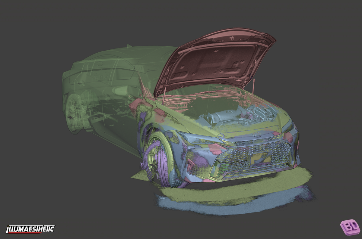 Lexus IS (XE30) 3D Scan (Facelift, 2020+)