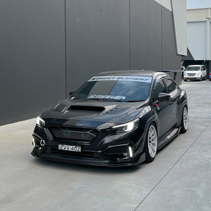 JDMuscle [22-25 WRX] Tanso Carbon Fiber V2 Side Skirts