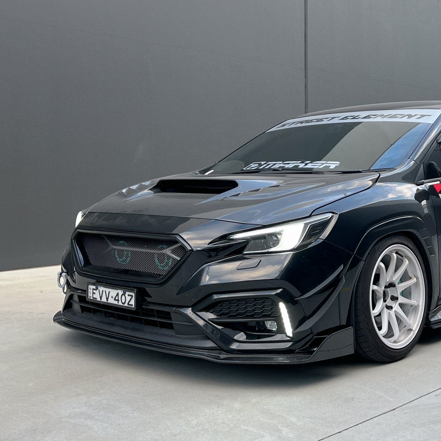 JDMuscle [22-25 WRX] Carbon Fiber V2  Front Bumper Lip