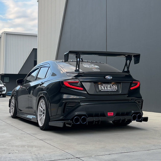 JDMuscle [22-25 WRX] Carbon Fiber V2 Rear Diffuser
