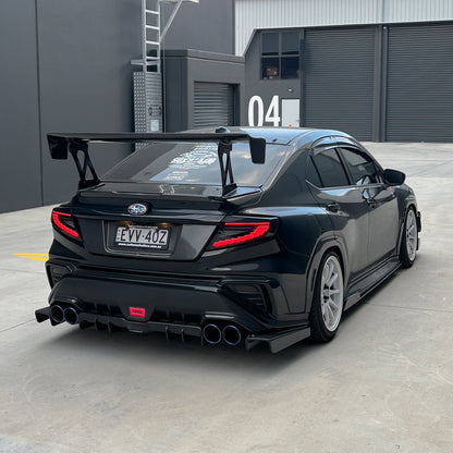 JDMuscle [22-25 WRX] Tanso Carbon Fiber V2 Side Skirts