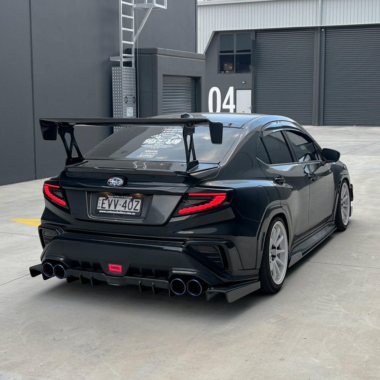 JDMuscle [22-25 WRX] Carbon Fiber V2 Rear Diffuser