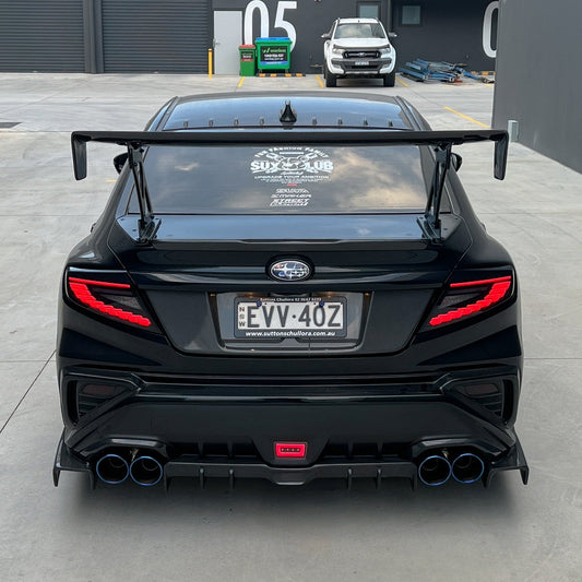 JDMuscle [22-25 WRX] Carbon Fiber V2 Rear Diffuser