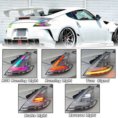 NTXGlow RGB CLEAR tail lights (2009 - 2021 Nissan 370z)
