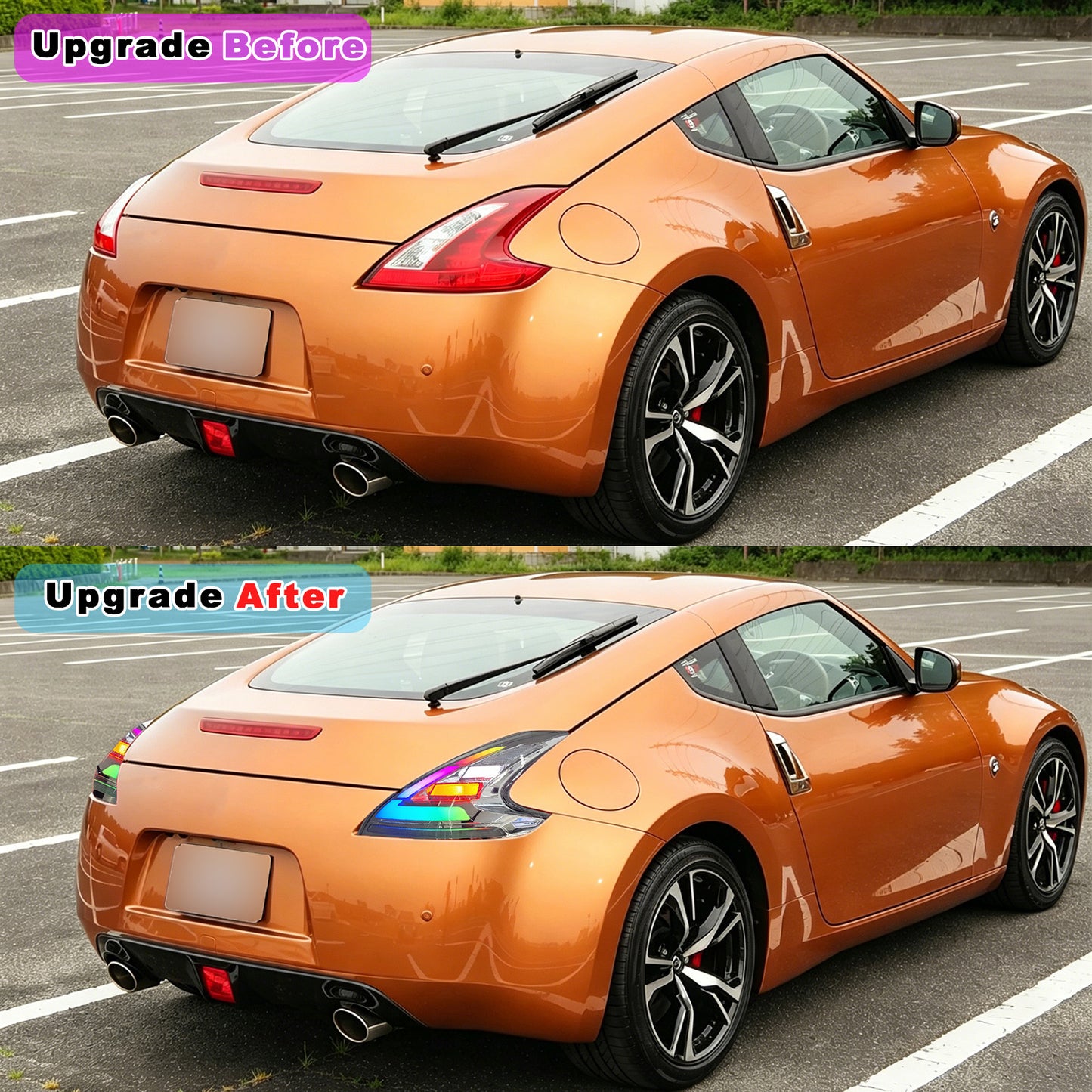 NTXGlow RGB CLEAR tail lights (2009 - 2021 Nissan 370z)