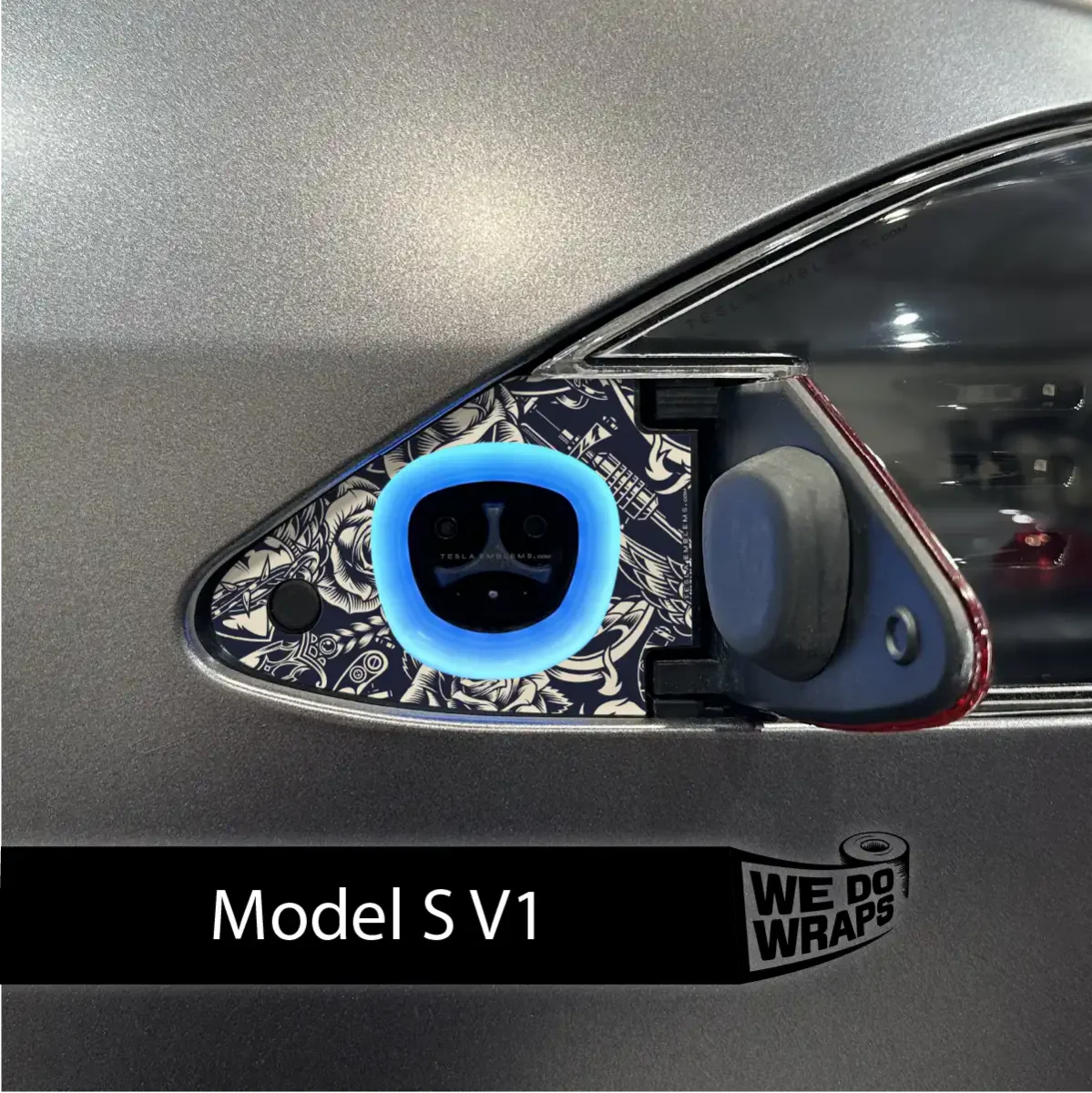 Ink & Elegance Art Tesla Charge Port Wrap | Model S
