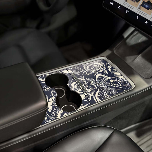 Ink & Elegance Art | Tesla Center Console Wrap Kit | Model Y '21-25