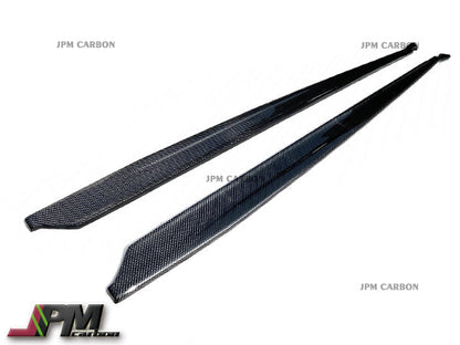 MX Style Carbon Fiber Side Skirt Expansion Lips For 2019-2026 Toyota GR Supra A90 A91