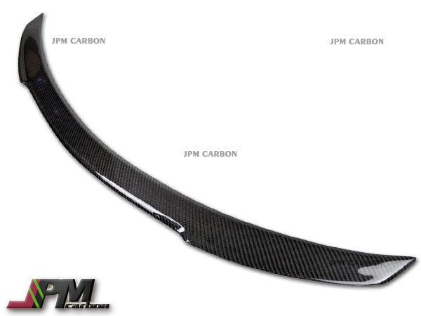 V Style Carbon Fiber Trunk Spoiler Fits For 2015-2021 Mercedes-Benz W205 C-Class Sedan Only