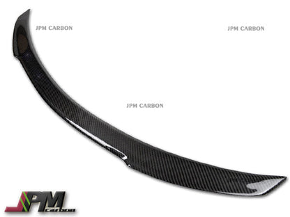V Style Carbon Fiber Trunk Spoiler Fits For 2015-2021 Mercedes-Benz W205 C-Class Sedan Only
