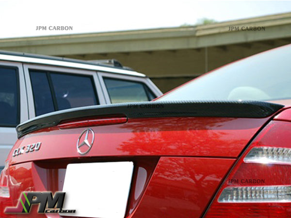AMG Style Carbon Fiber Trunk Spoiler Fits For 2003-2009 Mercedes-Benz W209 CLK-Class Coupe/Convertible