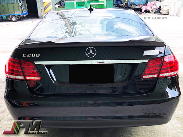 DP Style Carbon Fiber Trunk Spoiler Fits For 2010-2016 Mercedes-Benz W212 E-Class Sedan Only