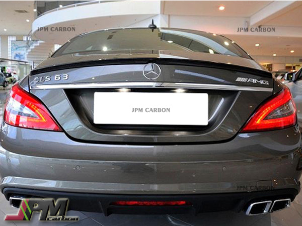 AMG Style Carbon Fiber Trunk Spoiler Fits For 2011-2018 Mercedes-Benz W218 CLS-Class Sedan