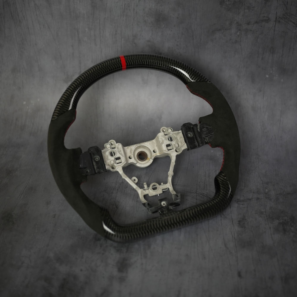 JDMuscle [15-21 WRX/STI] Custom Carbon Fiber Steering Wheel