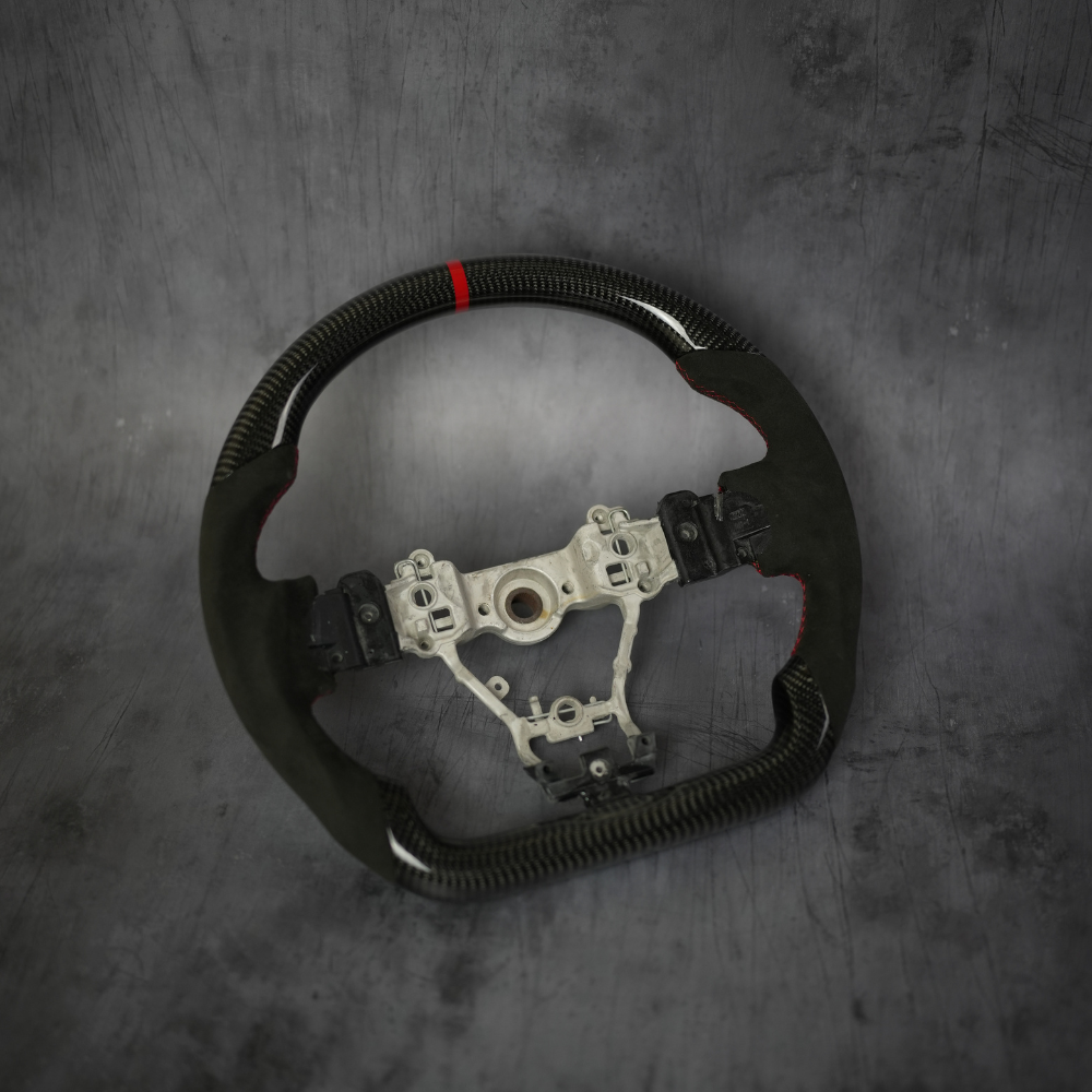 JDMuscle [15-21 WRX/STI] Custom Carbon Fiber Steering Wheel