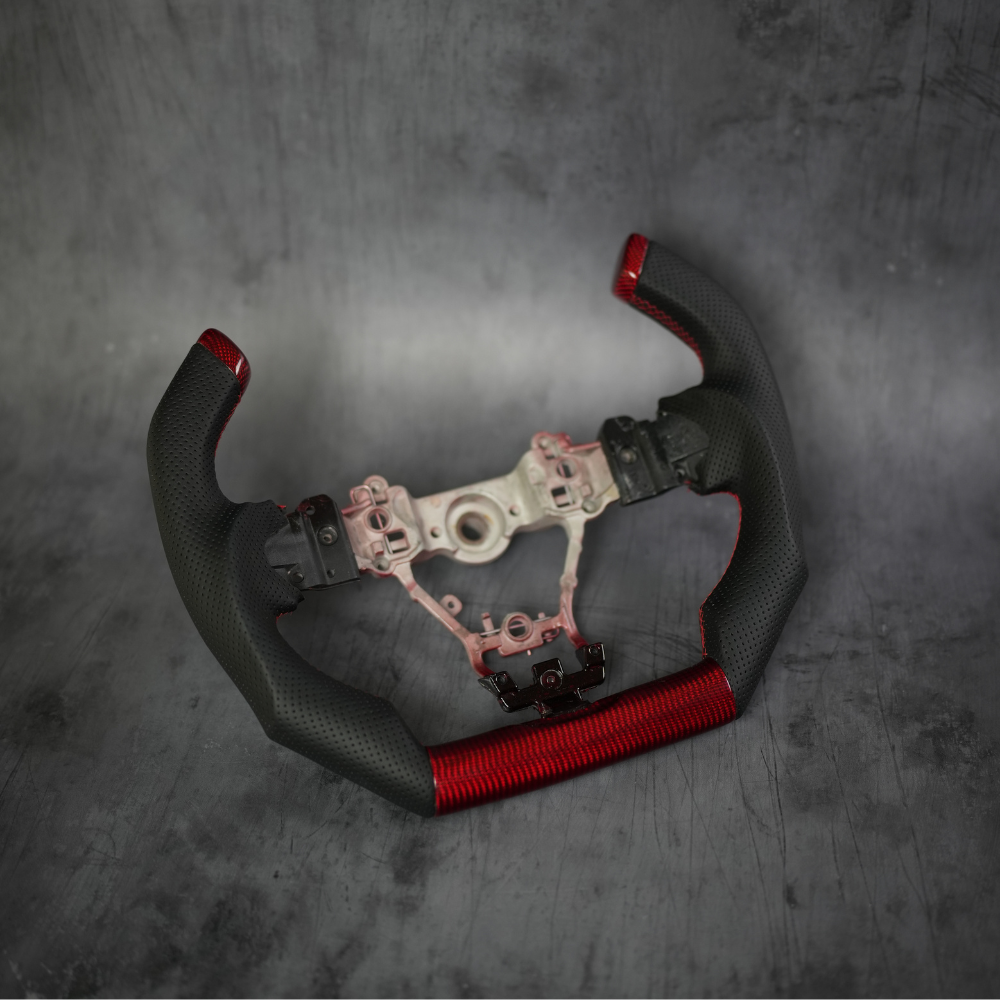 JDMuscle [15-21 WRX/STI] Custom Carbon Fiber Steering Wheel