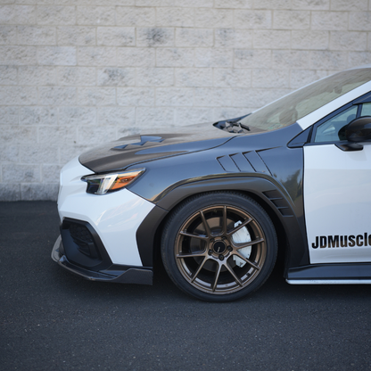 JDMuscle [22-25 WRX] Carbon Fiber Hood V1