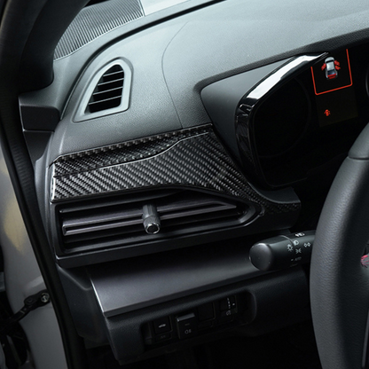 JDMuscle [22-25 WRX] P&S Series Carbon Fiber Dash Trim Covers 6 PC | Black Carbon Fiber/ Red Carbon Fiber