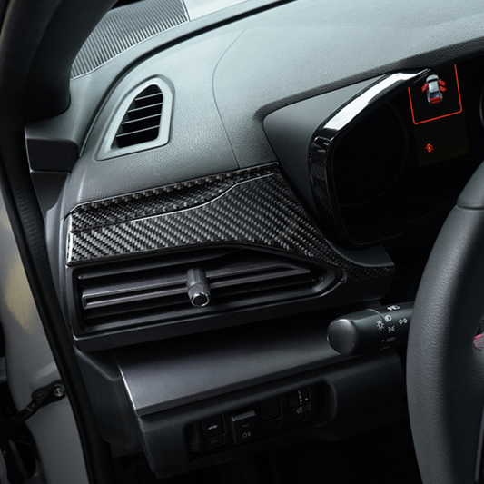 JDMuscle [22-25 WRX] P&S Series Carbon Fiber Dash Trim Covers 6 PC | Black Carbon Fiber/ Red Carbon Fiber