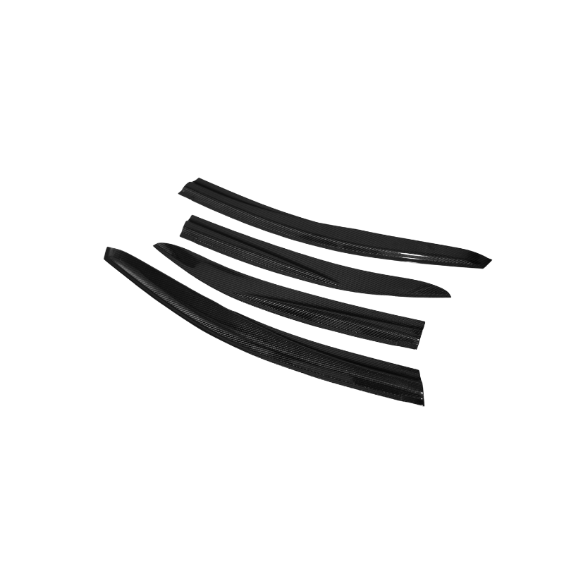 JDMuscle [22-25 WRX] V4 Rain Guards / Window Visor-Plastic/Carbon