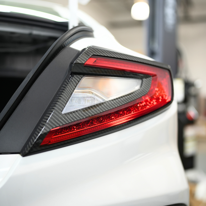 JDMuscle [22-25 WRX] Tanso Dry Carbon Fiber Tail Light Covers