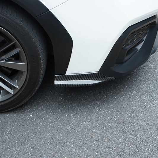 JDMuscle [22-25 WRX] Tanso Dry Carbon Fiber Front Bumper Lower Side Trim 2 PC