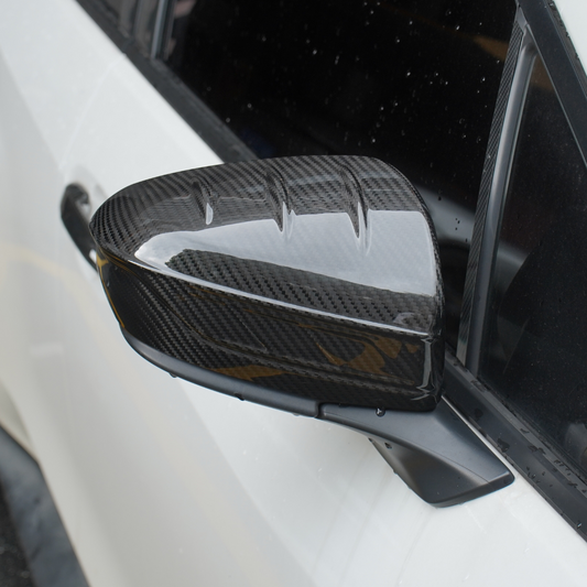 JDMuscle [22-25 WRX w/o Turn Signal] V2 Carbon Fiber Side Mirror Covers