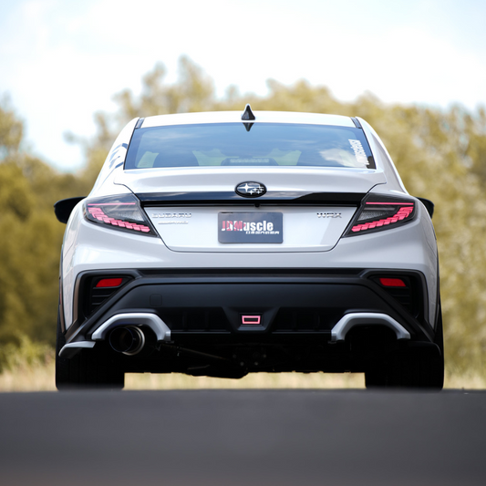 JDMuscle [22-25 WRX] Paint Matched Exhaust Finisher Trim Replacements