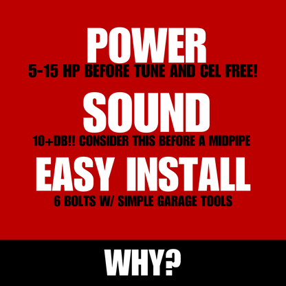 JDMuscle [22-25 WRX MT] 3" Performance Intermediate Pipe / Front Pipe / Lower Downpipe