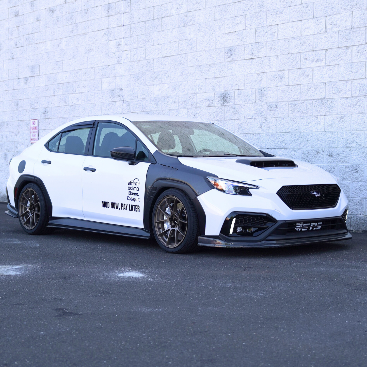 JDMuscle [22-25 WRX] Carbon Fiber CS Style Front Lip | JDM-WRX22-FL-CS#CF