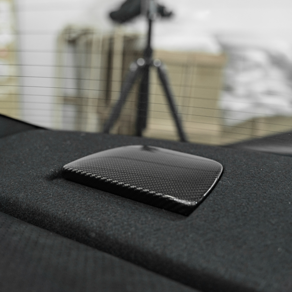 JDMuscle 22+ BRZ/GR86 Tanso Dry Carbon Fiber Child Seat Lock Covers w/ Gloss Finish 2 PC