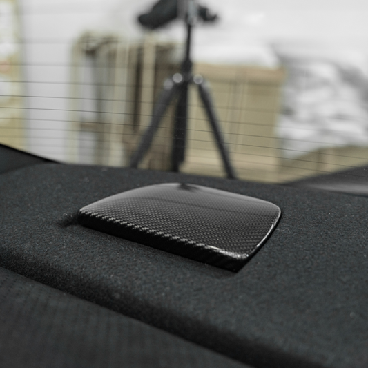 JDMuscle 22+ BRZ/GR86 Tanso Dry Carbon Fiber Child Seat Lock Covers w/ Gloss Finish 2 PC