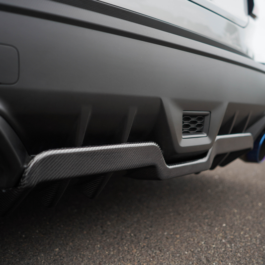 JDMuscle [22-25 WRX] V1 Carbon Fiber Rear Diffuser
