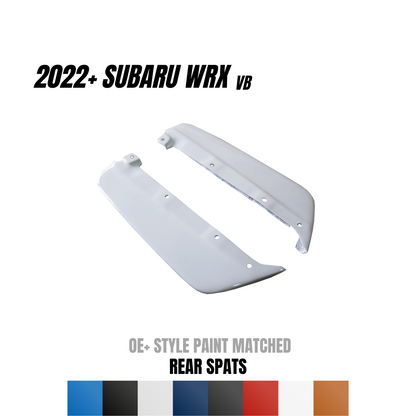 JDMuscle [22-25 WRX] Rear Spats - OE+ Style ABS / Paint Matched / Gloss Black