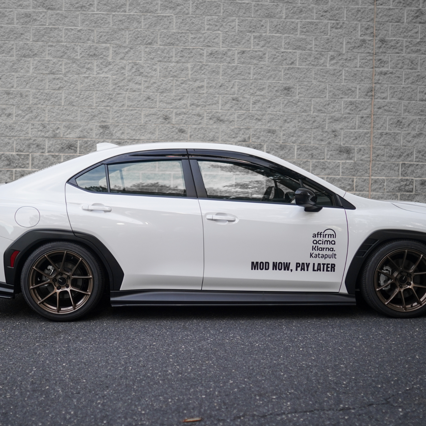 JDMuscle [22-25 WRX] V1 Rain Guards / Window Visors-Acrylic/Carbon Fiber