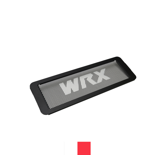 JDMuscle [22-25 WRX] Top Mount Intercooler Mesh Guard with WRX/STI Logo-Red/White