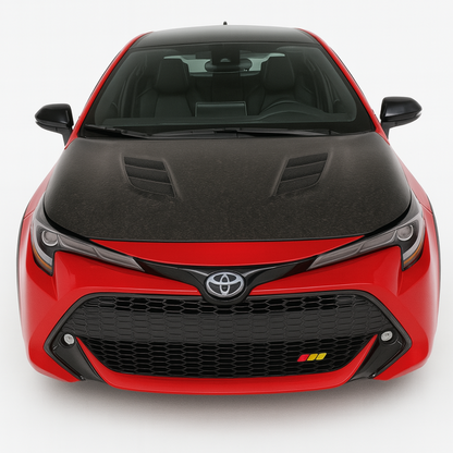 JDMuscle [23+ GR Corolla, 19+ Corolla Hatchback] Carbon Fiber Hood - VS Style