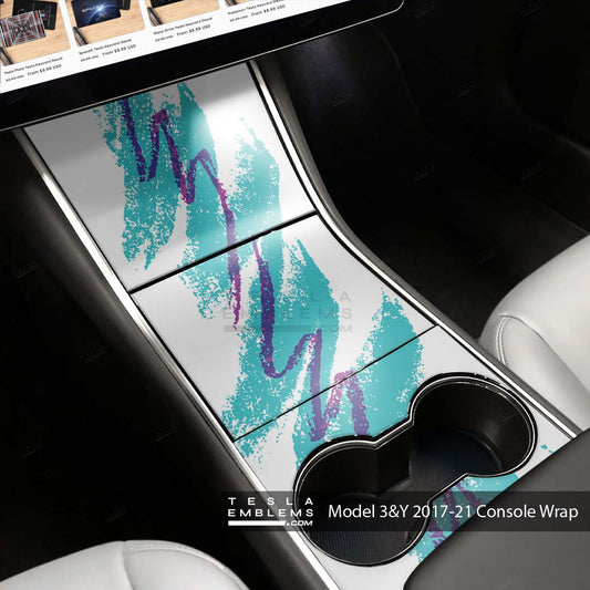 Retro Solo Jazz Cup | Tesla Center Console Wrap Kit | Model Y ’19-20