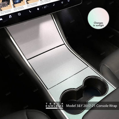 KPMF Matte Aurora Pearl | Tesla Center Console Wrap Kit | Model Y ’19-20
