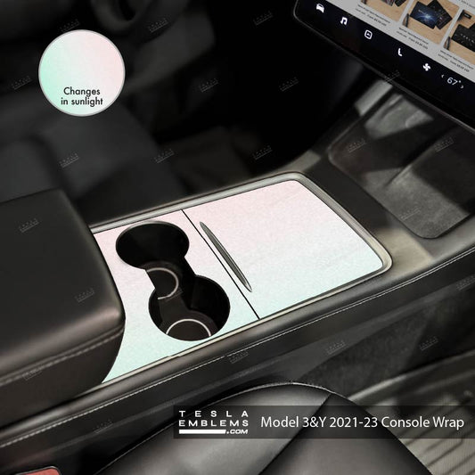 KPMF Matte Aurora Pearl | Tesla Center Console Wrap Kit | Model Y '21-25