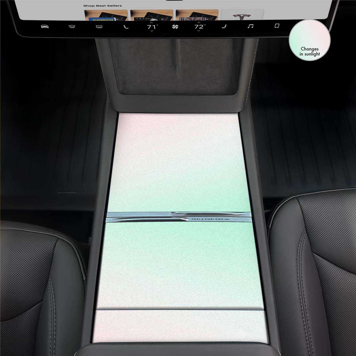 KPMF Matte Aurora Pearl | Tesla Center Console Wrap Kit | Model Y 2026