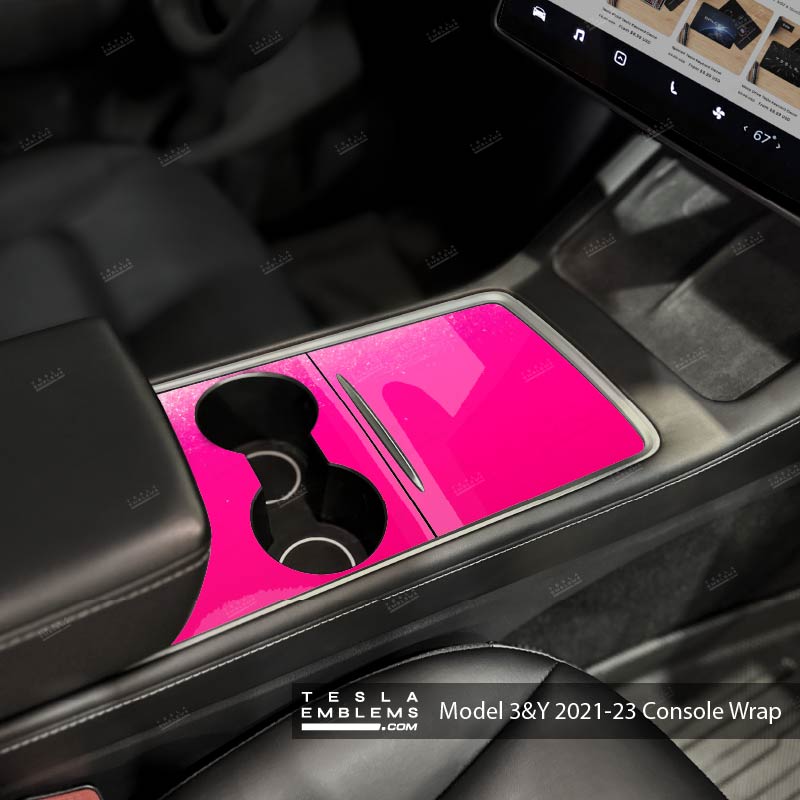 KPMF Gloss Momentum Pink | Tesla Center Console Wrap Kit | Model Y '21-25
