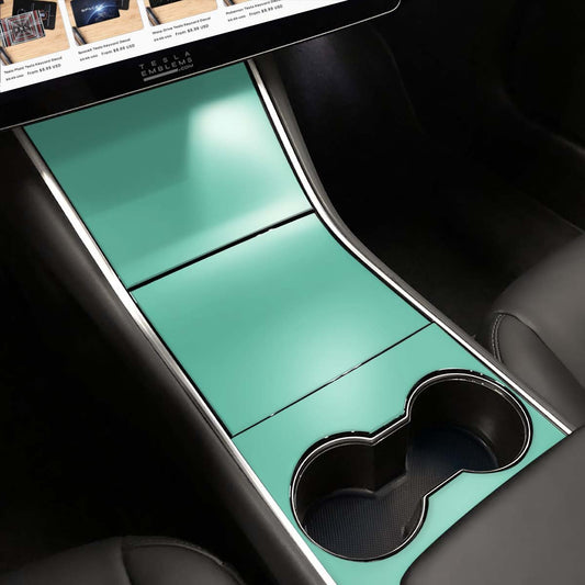 KPMF Satin Spearmint | Tesla Center Console Wrap Kit | Model Y ’19-20