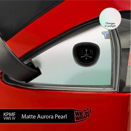 KPMF Matte Aurora Pearl Tesla Charge Port Wrap | Model S
